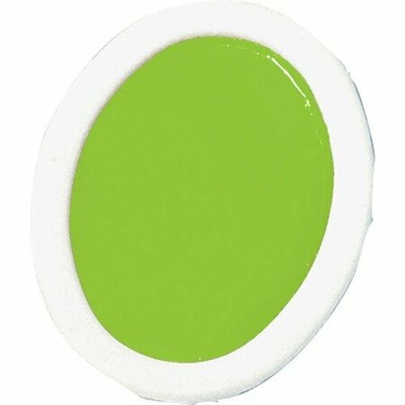 DIXON TICONDEROGA Watercolor Refills, Oval-Pan, Semi-Moist, Yellow Green, 12PK DIXX812